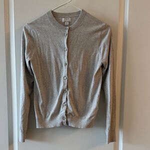 J. Crew Light Gray Classic Cardigan